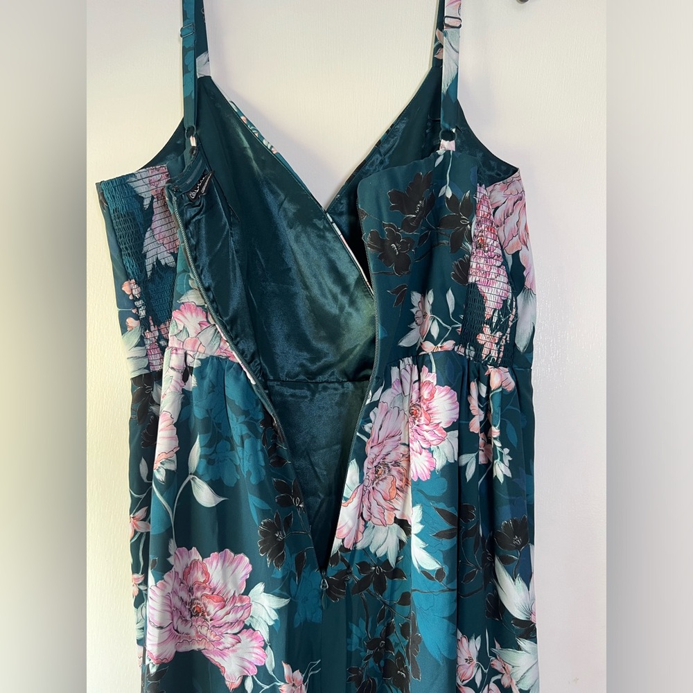 City Chic Jade Blossom Bloom Floral Cocktail Dress Wedding Guest Bombshell Curvy - Picture 14 of 14